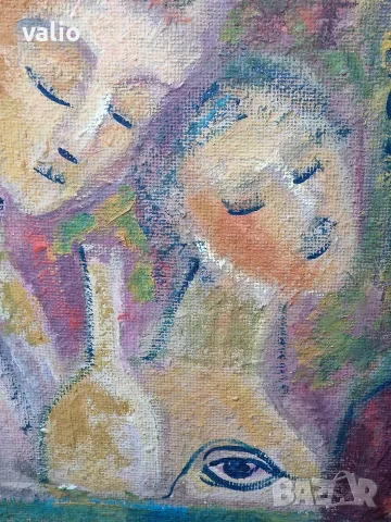 Стара картина рисувана , снимка 4 - Картини - 56514318