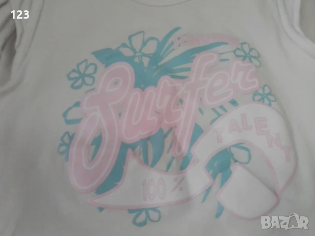 Спортно-елегантен комплект от дантелена пола и блузка  с надпис:„100% талант“, снимка 2 - Детски комплекти - 50621776