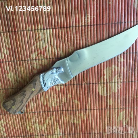 Руски нож "ОРЕЛ" -Стомана 65Х13; размер 160Х270, снимка 6 - Ножове - 34004115