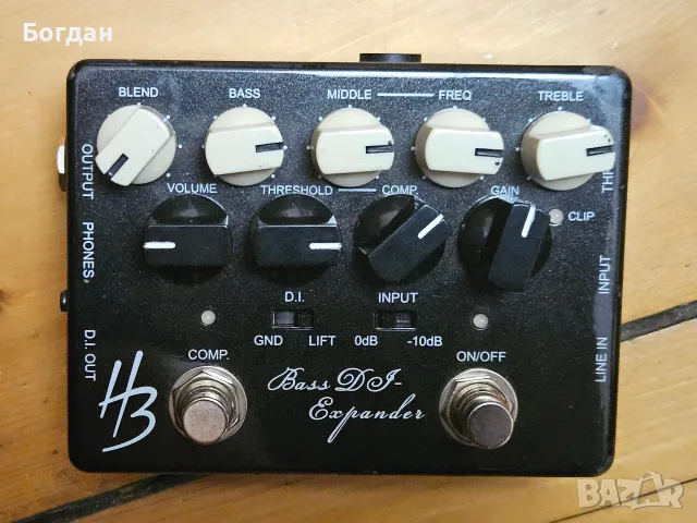 Harley Benton Custom Line Bass DI-Expander – Bass Preamp / DI / Compressor
