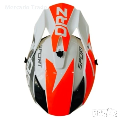 Кросова каска, За мотор, Атв и велосипед, S и M размер, Бял, снимка 4 - Аксесоари и консумативи - 50577939