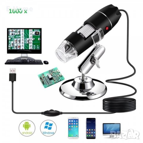  Дигитален USB микроскоп с LED светлина за прецизно наблюдение , снимка 1