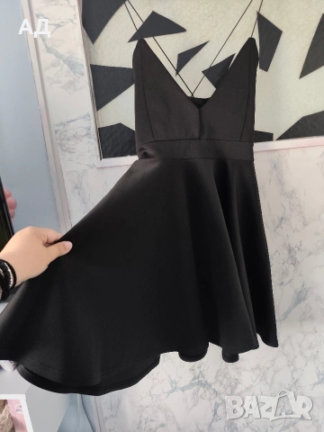 Къса черна рокля - Нова, снимка 5 - Рокли - 54363520