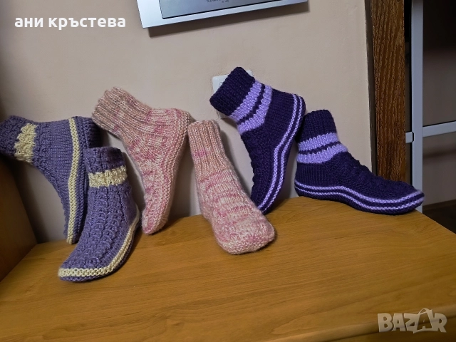 ръчно изработени домашни терлички , снимка 8 - Други - 43453082