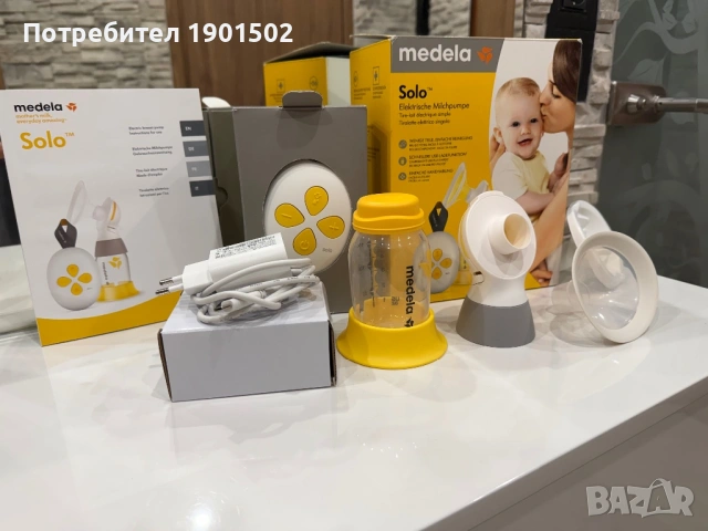 Електрическа помпа за кърма Medela Solo, снимка 5 - Помпи за кърма - 53307975