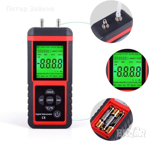 Газометър за манометър, снимка 3 - Други машини и части - 42466761