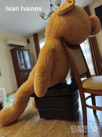 Огромна Плюшена Мечка 200см, снимка 4 - Плюшени играчки - 52752197