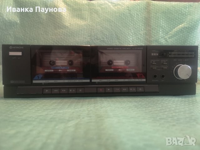 продавам stereo cassette deck HITACHI D-W 400  			