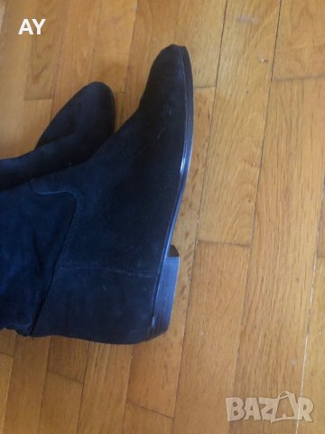 Дамски ботуши естествен велур Tamaris, снимка 8 - Дамски ботуши - 35293068