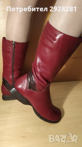 NOW италиански ботуши от естествена кожа, снимка 10 - Дамски ботуши - 31273949
