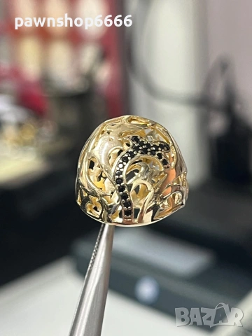 Златен пръстен 14 карата 4,51 грама , снимка 6 - Пръстени - 54162790