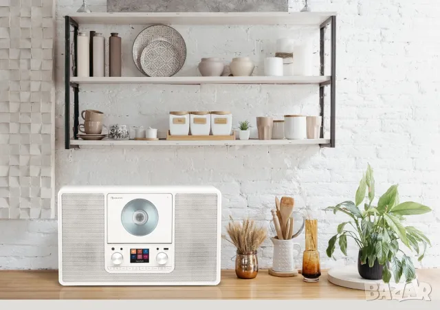 Стилно Цифрово РАДИО / CD / USB с Лед-дисплей и подсветка, снимка 3 - Радиокасетофони, транзистори - 47641078