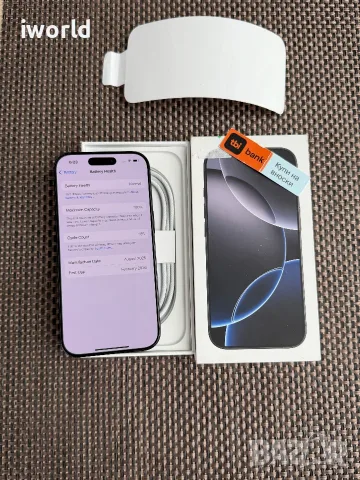 100% Батерия🔋 ❗️ iPhone 16 Pro ❗️Лизинг от 30€/мес ❗️Black Titanium 128Gb - черен / като нов! , снимка 3 - Apple iPhone - 55832745