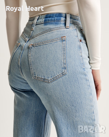 Дамски дънки Abercrombie & Fitch ~ High Rise | 26, снимка 6 - Дънки - 44600230