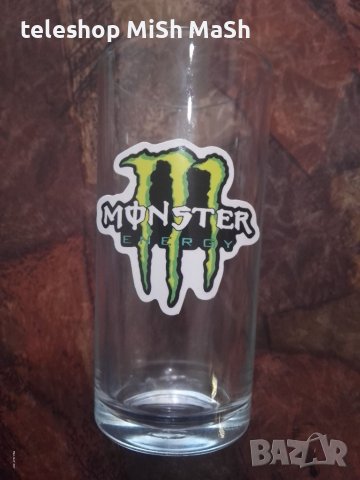 ***ТОП***Стъклена чаша с лога на Монстър Енерджи Monster Energy , снимка 4 - Други стоки за дома - 38250042