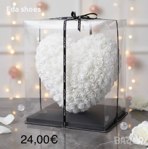 Декоративно сърце от изкуствени рози !, снимка 3 - Други - 53077544