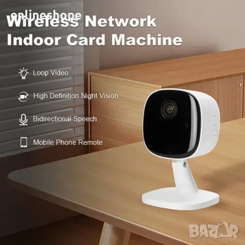 1080P HD WiFi Охранителна Камера с Нощно Виждане 360 Панорамен Изглед, снимка 2 - IP камери - 48620342