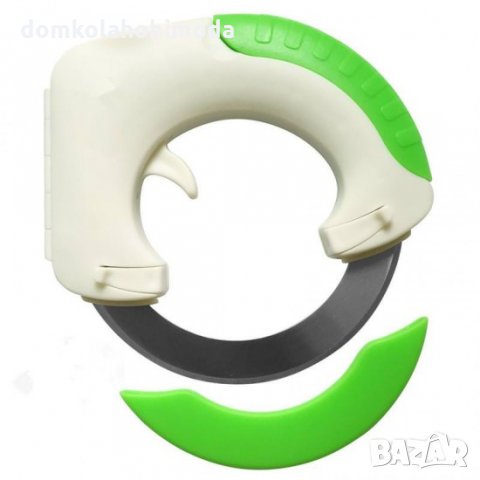 Универсален кръгъл кухненски нож, С предпазител, 16 х 16см, снимка 2 - Прибори за хранене, готвене и сервиране - 34492494