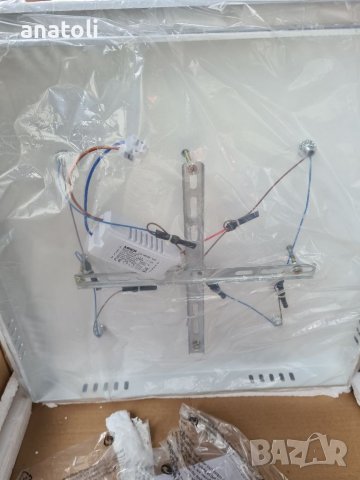 LED полилей за таван 4 абажура от Германия 57х57 см, снимка 6 - Лед осветление - 38768755