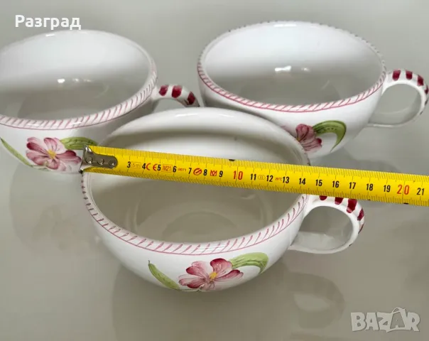Италиански керамични чаши тип купа, снимка 9 - Прибори за хранене, готвене и сервиране - 49079476