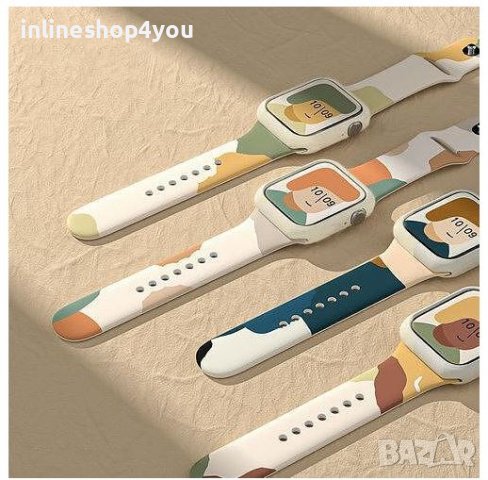 Разноцветна Камо Каишка 44/45mm за Apple Watch 8 | Ultra | 7 | 6 | SE | 5 | 4, снимка 3 - Аксесоари за Apple - 38376943