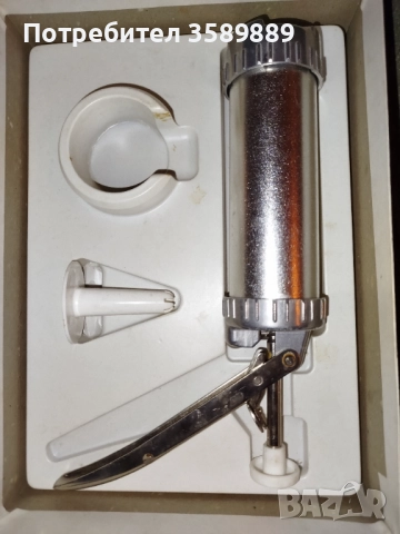 Чисто нов метален шприц за сладки , снимка 4 - Форми - 52551687