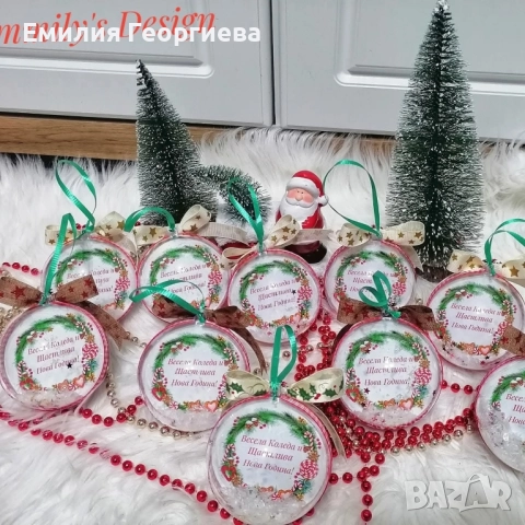 Коледни топки със снимки на най- ниска цена , снимка 4 - Други - 52522117