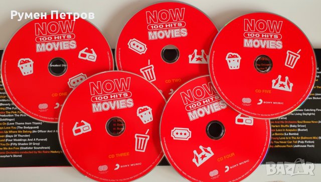 NOW 100 HITS MOVIES - 5 CDs Special Edition - най-добрата музика от известни любими филми, снимка 4 - CD дискове - 31934132