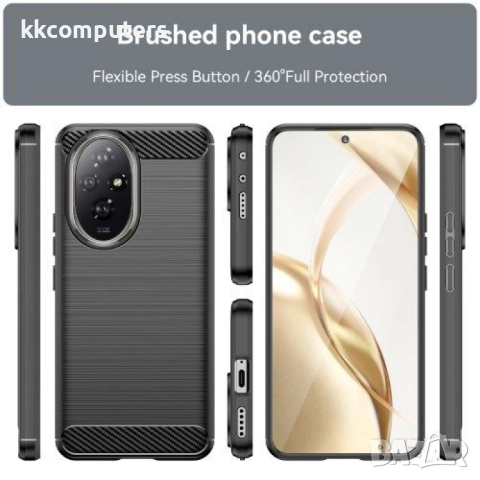 Honor 200 5G Удароустойчив Carbon Fiber Калъф и Протектор, снимка 10 - Калъфи, кейсове - 52837980