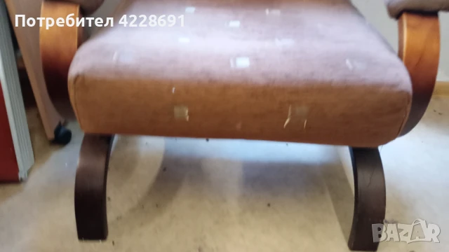 Запазен и много удобен ретро фотьойл , снимка 2 - Дивани и мека мебел - 51242107