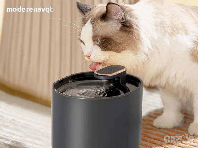 Авто поилка за куче и котка фонтан с филтър, снимка 3 - Други стоки за животни - 47678096