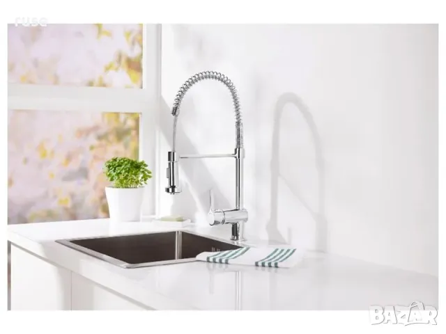 НОВ! Кухненски смесител с изтеглящ се душ XXL, снимка 5 - Смесители - 49786253