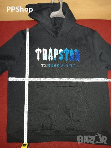 Мъжки стилен суитшърт ватиран XL размер с качулка, снимка 5 - Спортни дрехи, екипи - 52147730