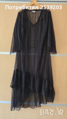 Плажна туника парео макси размер Л-3ХЛ, снимка 2 - Туники - 51224244