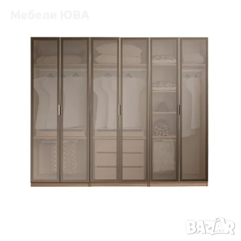 Модулни гардероби със стъклени врати, снимка 9 - Гардероби - 53335873