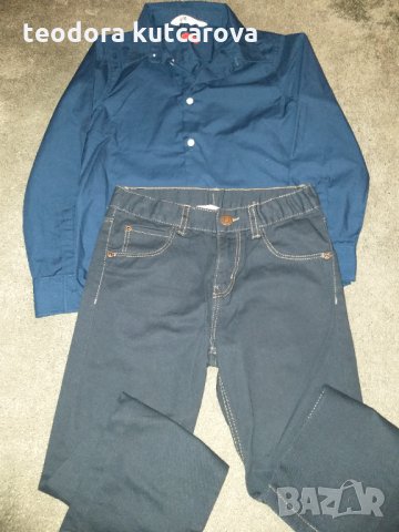  панталон H&M, риза  H&M, къси панталони H&M