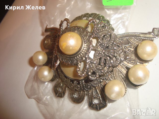 ВИНТИДЖ РЕТРО БРОНЗОВА ШНОЛА за КОСА ФИЛИГРАНЕН СТИЛ 11914, снимка 3 - Други - 30410887