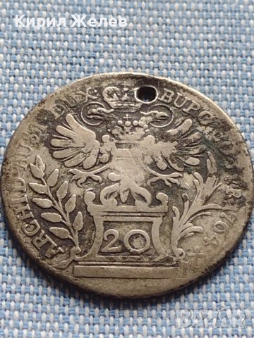 Сребърна монета 20 кройцера 1764г. Мария Терезия Виена Свещена Римска Империя 13720, снимка 6 - Нумизматика и бонистика - 42903585