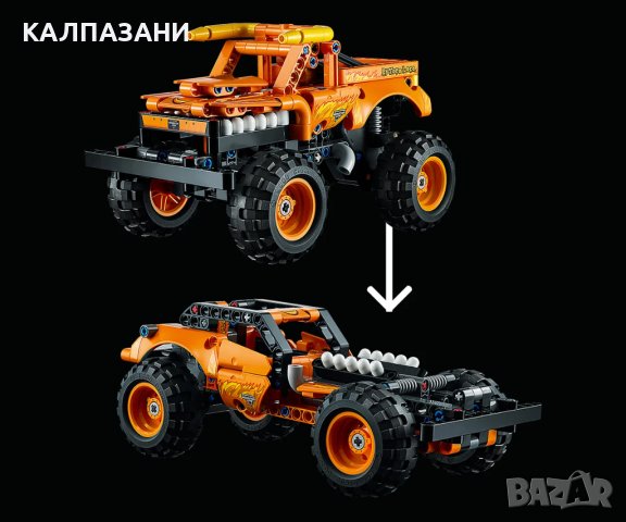 LEGO® Technic 42135 - Monster Jam™ El Toro Loco, снимка 8 - Конструктори - 39442322