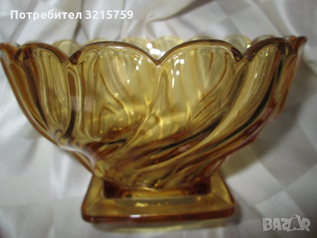 Кристална купа за бонбони, фруктиера ,Арт Нуво, снимка 6 - Декорация за дома - 34916345