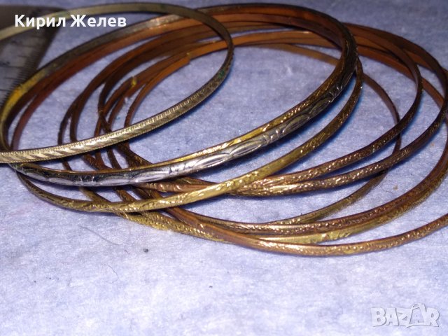 КОМПЛЕКТ ПОМЕДНЕНИ СТОМАНЕНИ ТЪНКИ ОРИЕНТАЛСКИ ТИП ГРИВНИ 37941, снимка 2 - Гривни - 40811382