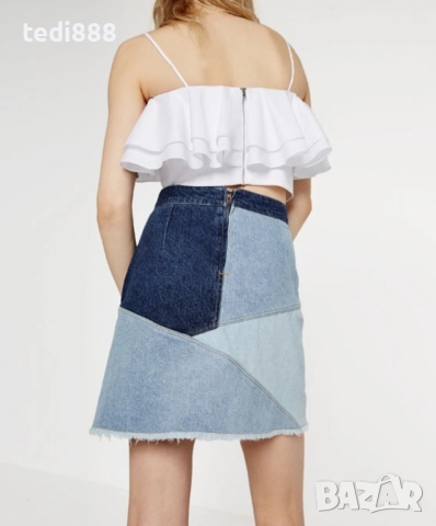 намаление нова дънкова пола, снимка 2 - Поли - 51771146