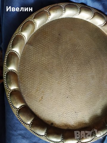 стара бронзова табла,поднос , снимка 2 - Антикварни и старинни предмети - 29150055