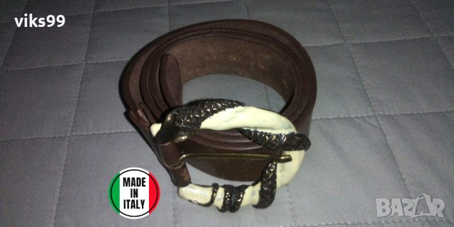 Дизайнерски италиански кожен колан Rino Leather, снимка 1 - Колани - 40330640
