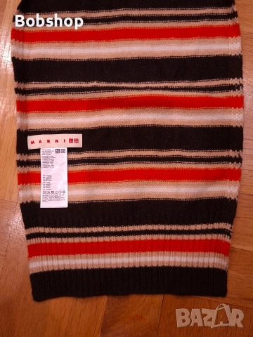 Дамски шал Marni&Uniqlo 100% кашмир, снимка 5 - Шалове - 52924950