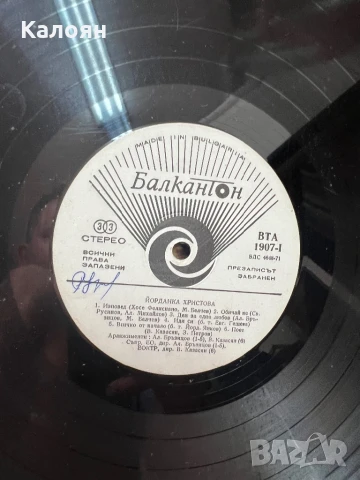 Йорданка Христова - изповед - Грамофонна плоча на Балкантон, снимка 3 - Грамофонни плочи - 51194664