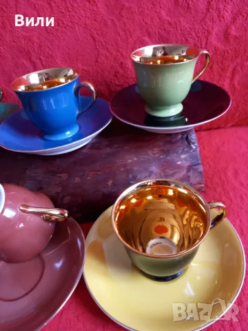 Прекрасен сервиз за кафе , снимка 3 - Сервизи - 48134498