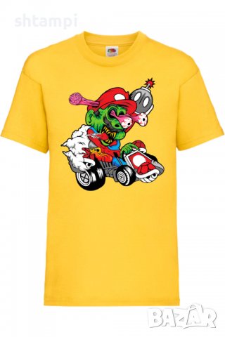 Детска тениска Mario Cart Zombie 3,Игра,Изненада,Подарък,Празник,Повод, снимка 4 - Детски тениски и потници - 37436772