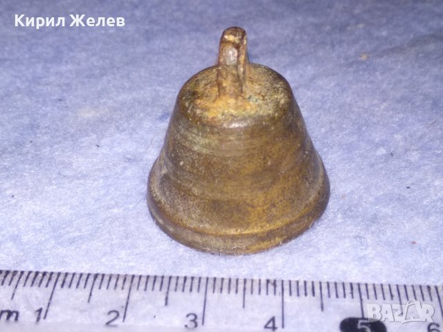 СТАРИННА РЯДКА ЖЕЛЯЗНА КАМБАНКА ЗВЪНЧЕ РЪЧНА МАЙСТОРСКА ИЗРАБОТКА 37091, снимка 10 - Антикварни и старинни предмети - 40392309