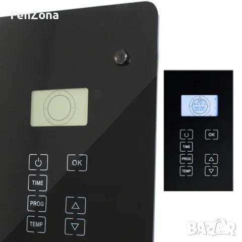 Електрически конвектор Heltes 2000W с LCD дисплей и седмично п, снимка 7 - Отоплителни печки - 56084179